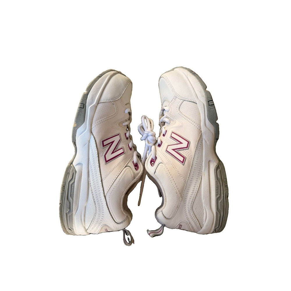New Balance 609 Athletic Walking Shoes Women's Size 11 White Pink Chunky Sneaker
